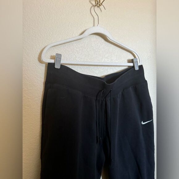 NIKE Terry Jogger Tapered Leg Pant Sz XL in‎ Black Womens Plus Size - Picture 2 of 6